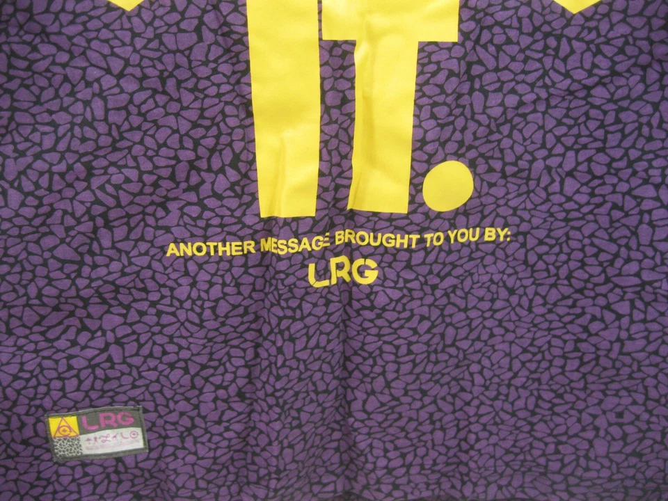 Nuevo LRG ALGODÓN Camiseta sin mangas NEGRO MORADO HOMBRE TALLA M *** Foto 3 de 4