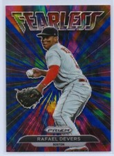 2022 Panini Prizm Fearless Rafael Devers #FL-12 Blue Wave Prizm /60 Red Sox