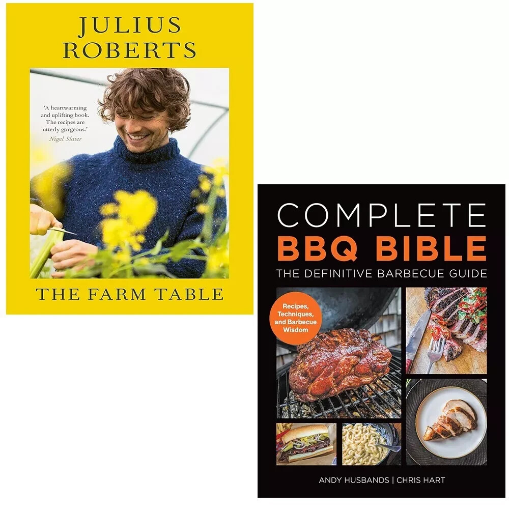 Farm Table Julius Roberts, BBQ BIBLE Definitive Barbecue Guide 2 Books Set - Image 2