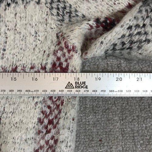 Theory Sweater Womens Small P Pullover Beige Red Plaid Outdoor Wool Blend Casual - Picture 8 of 10