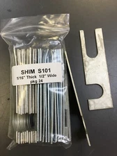 Caster Alignment Shim S101 for lower control arm 1/16 thick x 1/2  wide, 24 pack