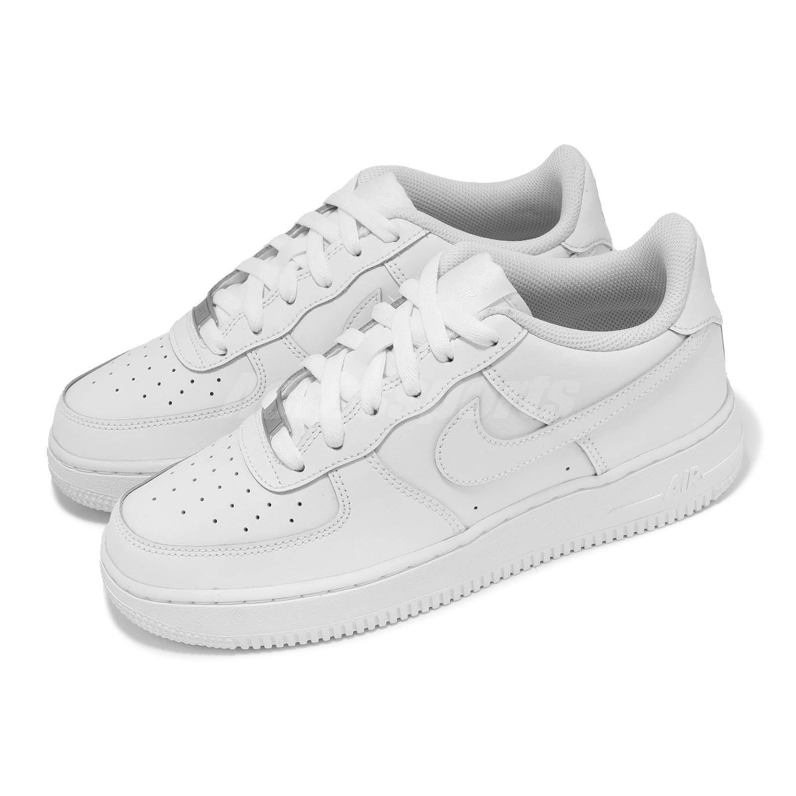 Nike Air Force 1 LE AF1 Triple Белая детская молодежная повседневная обувь Кроссовки FV5951-111