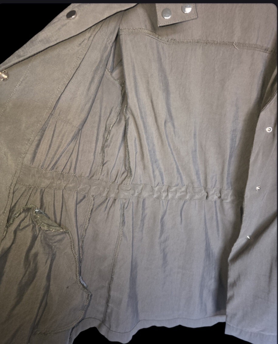 Zara Basic Collection Hunter Green Utility Jacket… - image 8