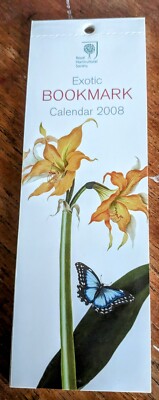 RHS Exoten   2008 Botanische Zeichnungen Lesezeichen Kalender sehr guter Zustand! C33 