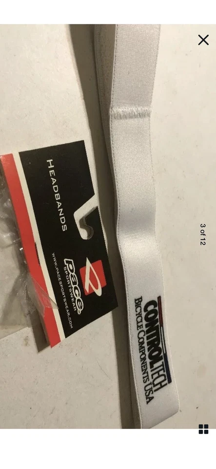 Vintage PACE HEADBAND Controle TechCycling Bicicletas Equipamento de Bicicleta - Imagem 4 de 4