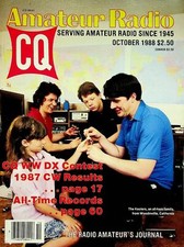 CQ Amateur Radio Magazine October 1988 CQ WW DX Contest 1987 CW Results