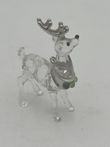 Swarovski Crystal Reindeer-Rhodium Antlers Ornament - Picture 4 of 8