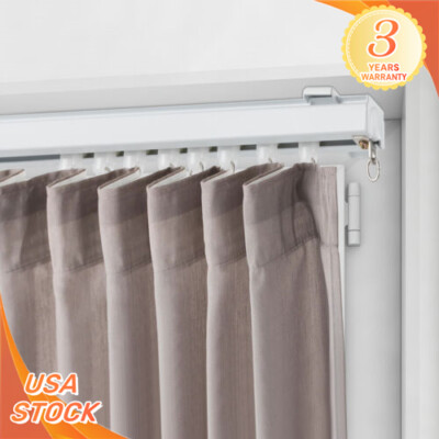 Track Kit With Roller Hooks Wall Mount Curtain Track 12ft-18ft Track System New
