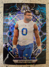 2023 Panini Mosaic Football BYRON YOUNG Genesis Prizm Rookie Case Hit SSP #291