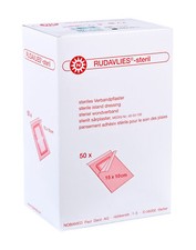Noba Rudavlies-steril Wundpflaster Verbandpflaster 50 St&uuml;ck (Gr&ouml;&szlig;e: 15 x 10 cm)