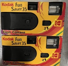 Kodak fun saver 35 Camera Expired 9-2001 Lot Of 2