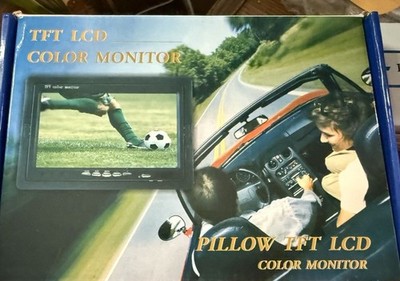 Aukuyee 7  TFT LCD HD Color Monitor Pillow Screen Display NIB Portable TV