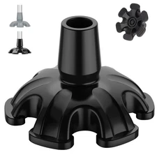 3/4 Inch Quad Cane Tip Self Standing Rubber Cane Tips for Walking Canes Sticks