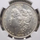 1878 "P" 8TF Morgan SILVER Dollar *VAM-14.1A* $1 NGC AU58 #001 About Unc ECC&C