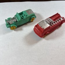 VINTAGE AUBURN RUBBER FIRE TRUCK & Green Roadster Made in the USA