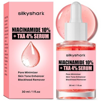 Niacinamide Serum (1 Fl Oz), 10% Niacinamide + 4% Tranexamic Acid Serum, Face Se