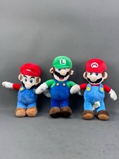 Lot of 3 Super Mario Luigi 12'' Plush Nintendo Toys