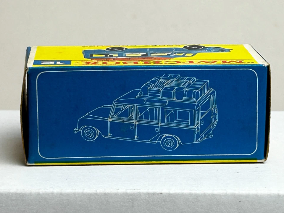 Matchbox No. 12 Land Rover with F-Type Original Box, Nice - Image 2 of 4