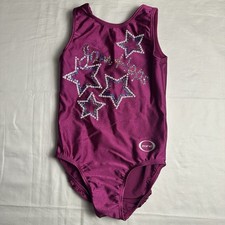 Ozone Magenta Sparkles Jam Hops Tank Practice Gymnastics Leotard YL