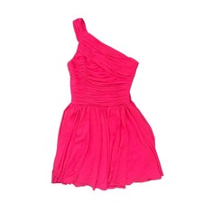 Halston Heritage Hot Pink One Shouder Cocktail Party Dress Size 8 NWT