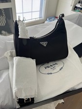 PRADA Re-Edition 2005 Shoulder Bag Small Black Nylon