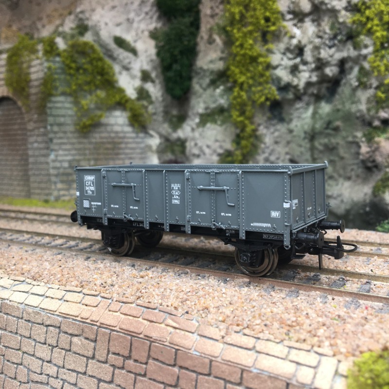 Wagon tombereau CFL REE MODEL 34705 train marchandise HO Ep. III