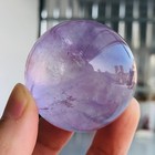 91g Natural Amethyst Quartz Crystal Sphere Mineral Specimen Healing H42