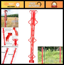 4ft Woven Wire Fence Stretcher Bar with 5 Wedges - Ideal for Farms, Gardens  Pa