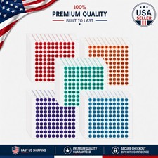 Weatherproof 0.4 Inch Vinyl Number Stickers - 5000 Pcs for Indoor/Outdoor Usage