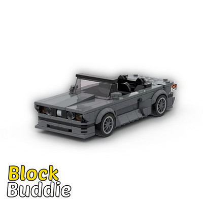 BMW M3 E30 Cabriolet Car Sport MOC Auto Rennwagen Klemmbausteine Geschenk