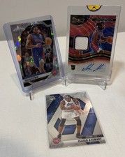 2020-21 Select #RJA-STE Isaiah Stewart Rookie Jersey Auto Red Wave Prizm Patch