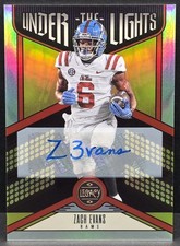 2023 Panini Legacy - Under the Lights Zach Evans #UL-ZEV Silver Autographs (AU,