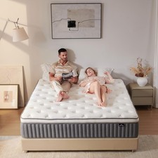10 Inch Queen Size Hybrid Mattress with Gel Memory Foam and Individual Pocket...