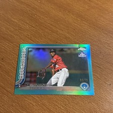 2025 Topps Pro Debut Emiliano Teodo PDC-95 Aqua Refractor /75 | Texas Rangers