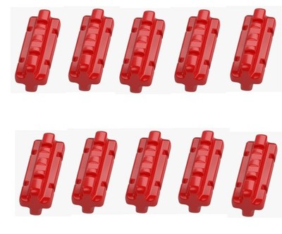 LEGO 10x Technic Achse 2M Rot 32062 Cross Axle mit Nut 4142865 Verbinder NEU