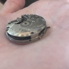Vintage  Longines Pocket watch Movement with dial Swiss Porcelain Black On White — photo 5