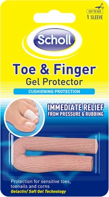 SCHOLL'S WELLNESS COMPANY LIMITED Scholl Gel Silicone Toe Protectors for Women Men - Ideal for Sore Fingers, Toes,