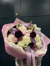 Velvet & veil (hydrangeas, ranunculus & delphinium) - Deluxe