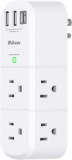 Outlet Extender with Rotating Plug, Surge Protector 6 AC Multi Plug Wall