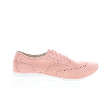 Hush Puppies Zula Tricia HW06447-830 Womens Pink Leather Oxford Flats Shoes 7