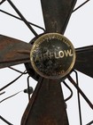 Antique Airflow Oscillating Fan 9” Blade Working 110V Vintage Metal Desk Fan — photo 1