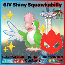 ✨ Shiny Alpha Squawkabilly Green 6IV + EVs ✨ Pokemon Legends ZA 🚀 Fast 🚀