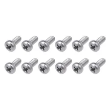 Machine Screws (M3x6mm) 30Pcs, Phillips Cross Pan Bolts 304 Stainless Steel