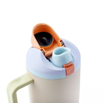 Owala 40 Unzen FreeSip Becher Edelstahl Wasserflasche - Sandy Shores - Bild 5 von 5