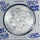 1890 S BU UNCIRCULATED MORGAN SILVER DOLLAR AUTHENITC U.S.MINT FREESHIPPING 4585