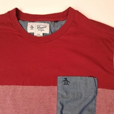 Penguin By Munsingwear Pocket Tee Shirt T Men's L Water Retro 100% Cotton