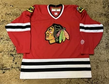 Koho Chicago Blackhawks NHL Hockey Jersey Red Made in Canada XL