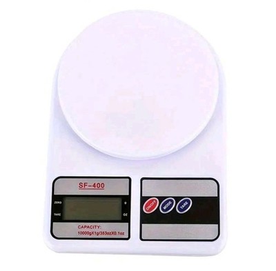 SF-400 Digital Kitchen Scale 10kg Capacity 1g Precision LCD Display