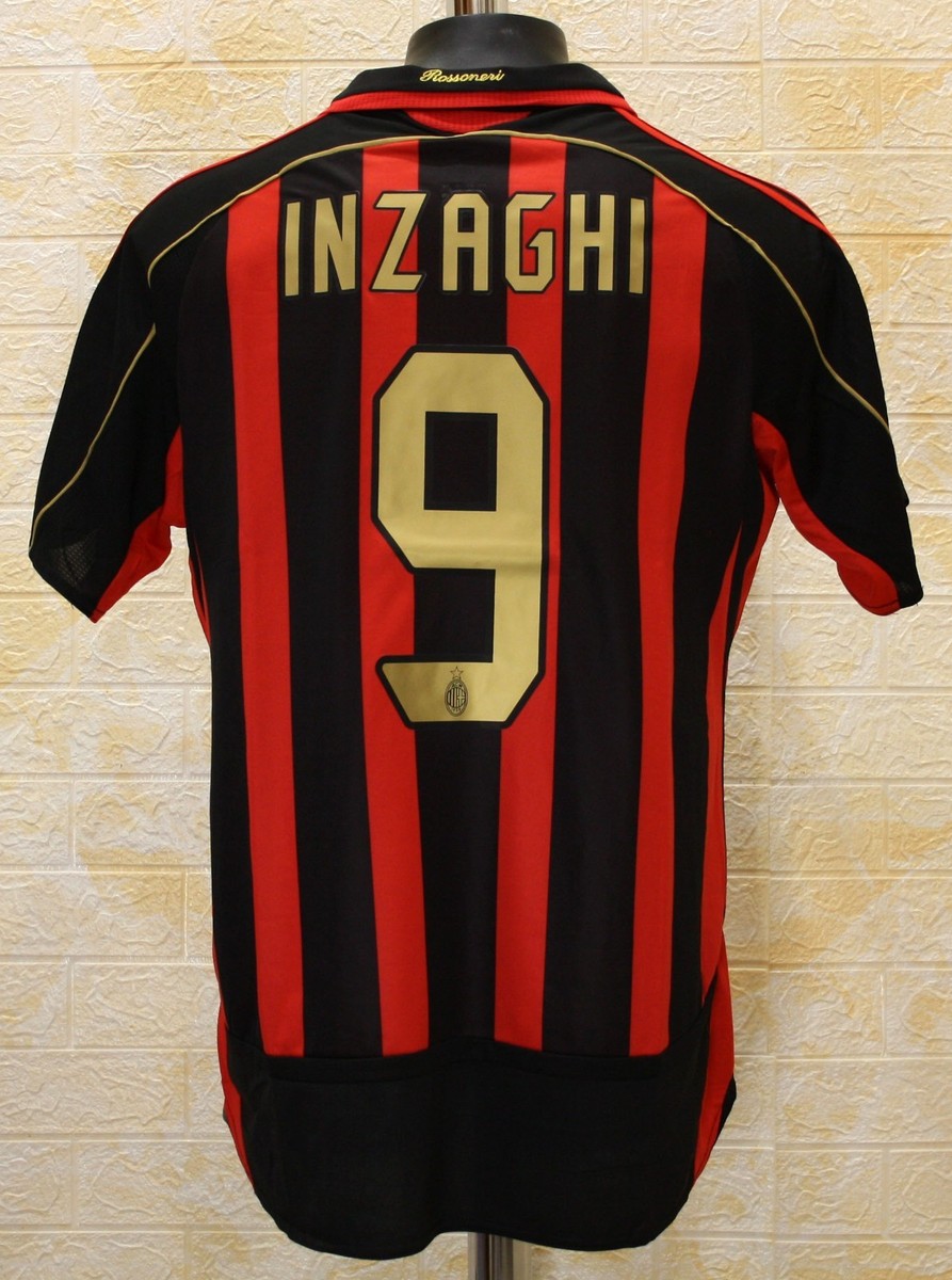 AC Milan 2006-2007 home shirt jersey Inzaghi #9 | eBay