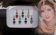 6 Pcs X Traditional Modern Indian Bollywood Long Bindi Wedding Parties Festival